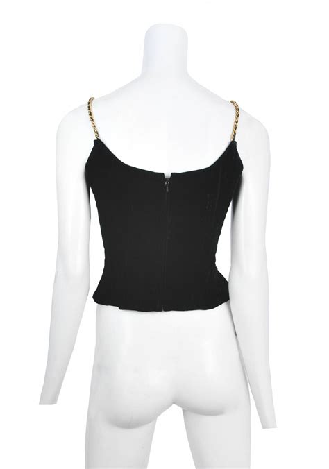 chanel bustier|chanel blouses tops.